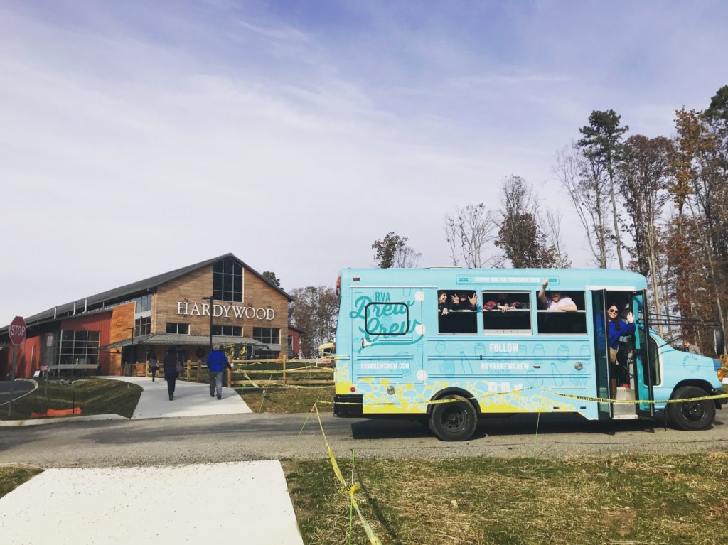 RVA Brew Crew in front of Hardywood West Creek